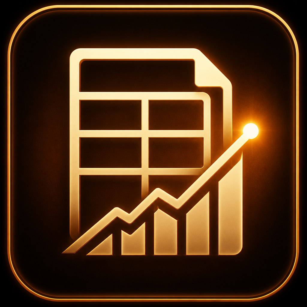 Havi Pénzügy Tracker / ETF sablon bónusz ikon