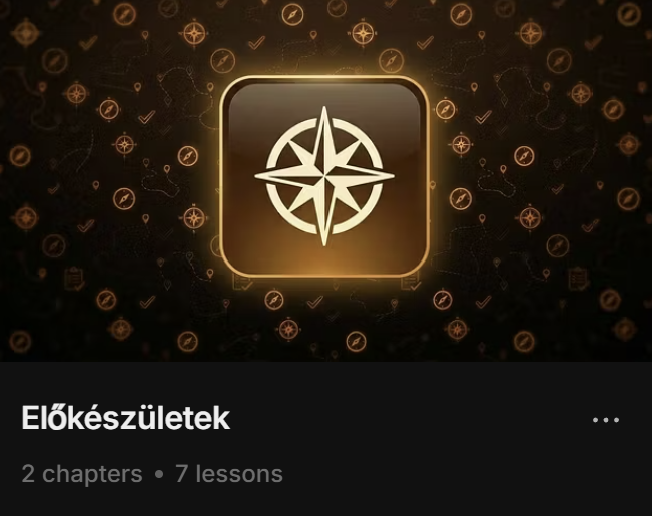 Előkészületek modul borító